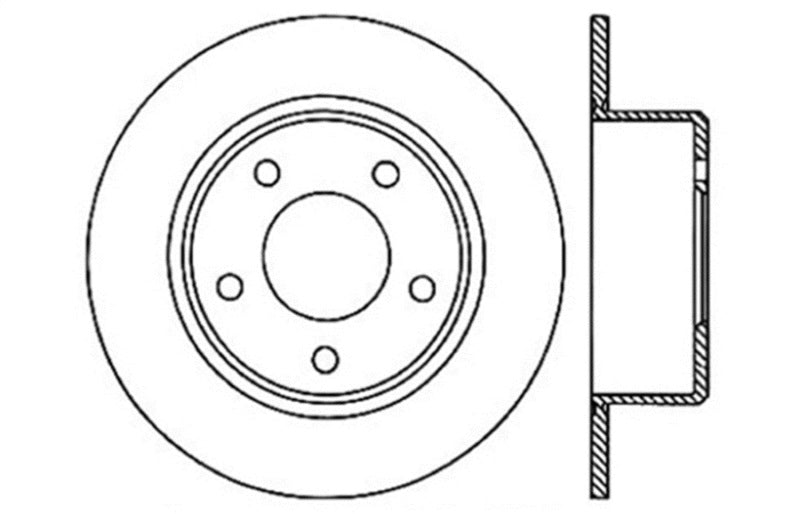 STOPTECH 05-13 CHRYSLER300/300C / 09-12 DODGE CHALLENGER REAR RIGHT DRILLED & SLOTTED ROTOR, 127.63060R - eliteracefab.com