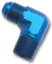 Load image into Gallery viewer, Russell Performance -6 AN to 3/8in NPT 90 Degree Flare to Pipe Adapter (Blue)