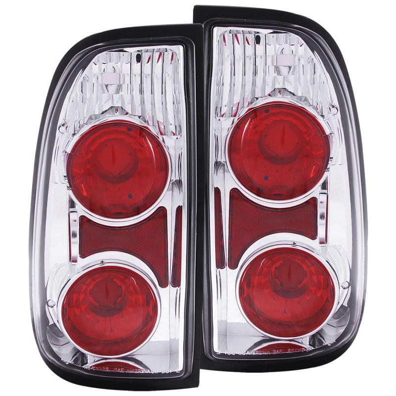 ANZO USA Toyota Tundra Std Bed/Reg Cab Access Taillights Chrome; 2000-2006 - eliteracefab.com