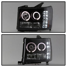 Load image into Gallery viewer, Spyder GMC Sierra 1500/GMC Sierra Denali 08-13 Projector LED Halo- LED Blk PRO-YD-GS07-HL-BK - eliteracefab.com