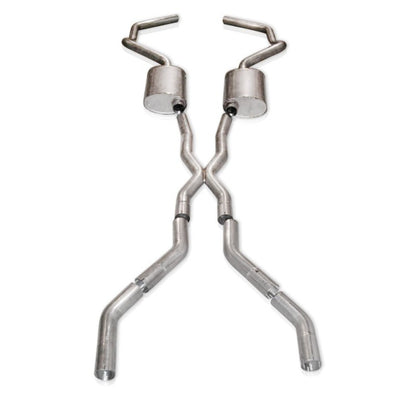 Stainless Works Chevy Camaro 1967-69 Exhaust 2.5in Stainless with X-Pipe Stainless Works