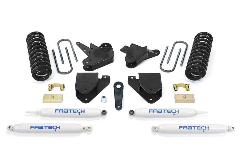 Fabtech 05-07 Ford F250 2WD V10 & Diesel 6in Basic Sys w/Perf Shks - eliteracefab.com