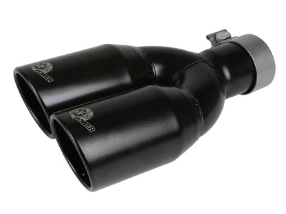 aFe Rebel Series 2.5in 409 SS Axle-Back Exhaust System Black 07-18 Jeep Wrangler (JK) V6-3.6L/3.8L aFe