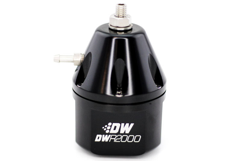 DeatschWerks DWR2000 Adjustable Fuel Pressure Regulator - Black - eliteracefab.com