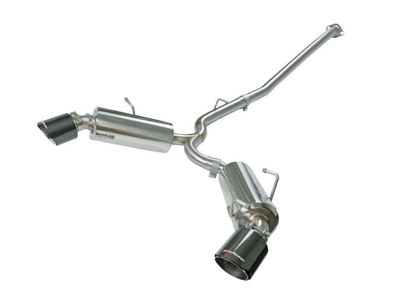 aFe Takeda Exhaust Axle-Back 13-15 Scion FRS / Subaru BRZ 304SS Carbon Fiber Dual Tips Exhaust - eliteracefab.com