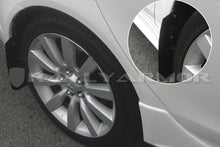 Load image into Gallery viewer, Rally Armor Basic Mud Flaps Black Logo - Mitsubishi Lancer 2007-2012 - eliteracefab.com