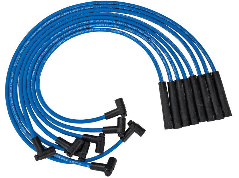 Moroso Custom Ignition Wire Set - Blue Max - Spiral Core