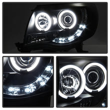 Load image into Gallery viewer, Spyder Toyota Tacoma 05-11 Projector Headlights CCFL Halo LED Blk Smke PRO-YD-TT05-CCFL-BSM - eliteracefab.com