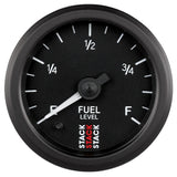 AutoMeter GAUGE; FUEL LEVEL; PRO STEPPER MOTOR; 52MM; BLK; 0-280OHM PROGRAMMABLE