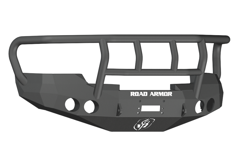 Road Armor 08-13 GMC 1500 Stealth Front Winch Bumper w/Titan II Guard - Tex Blk Road Armor