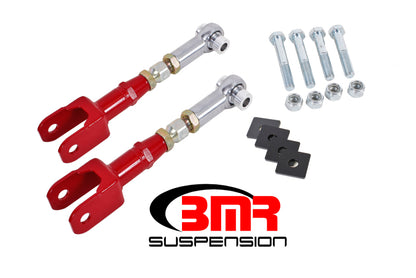 BMR MUSTANG ADJUSTABLE TOE RODS, REAR ON-CAR ADJUSTABLE WITH ROD ENDS RED ( 2015-2015 ) - eliteracefab.com