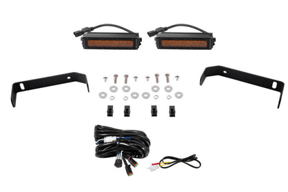 Diode Dynamics 19-21 Ford Ranger SS6 LED Lightbar Kit - Amber Driving