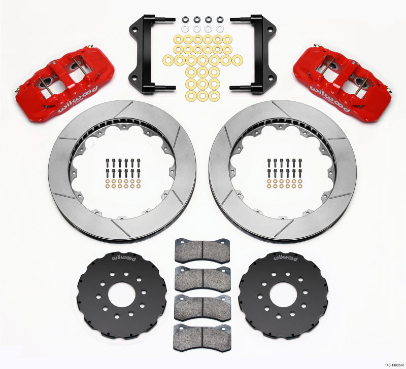 Wilwood AERO6 Front Hat Kit 15.00 Red 97-04 Corvette C5/Z06 05-13 C6 Wilwood