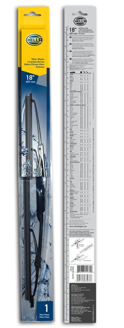 Hella Standard Wiper Blade 18in - Single - eliteracefab.com