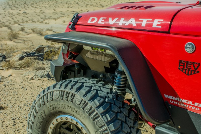 DV8 Offroad 07-18 Jeep Wrangler JK Front & Rear Flat Tube Fenders - eliteracefab.com