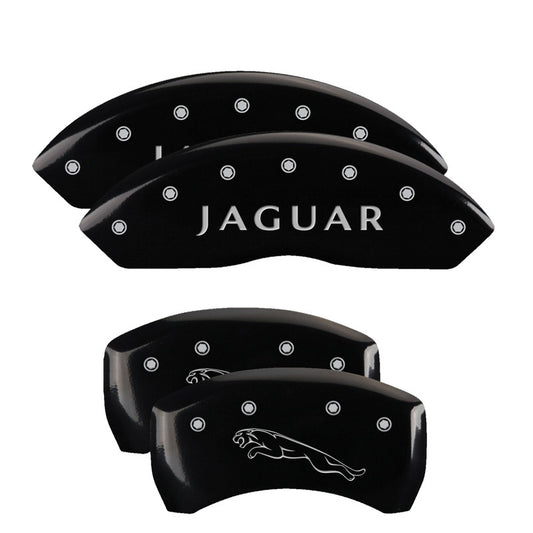 MGP 4 Caliper Covers Engraved Front & Rear Acura Black Finish Silver Char 2017 Acura ILX MGP