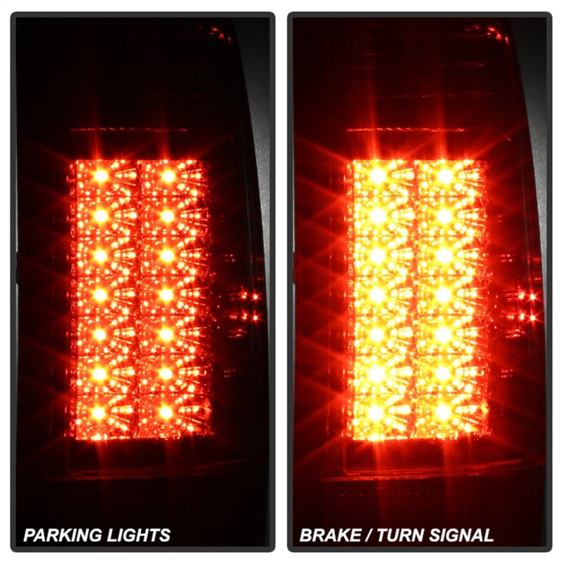 Spyder Ford Super Duty 08-15 Version 2 LED Tail Lights Smoke ALT-YD-FS07-LED-G2-SM - eliteracefab.com