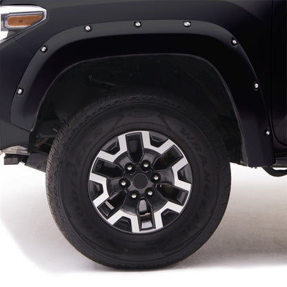 EGR 14+ Chev Silverado 6-8ft Bed Bolt-On Look Color Match Fender Flares - Set - Black - eliteracefab.com