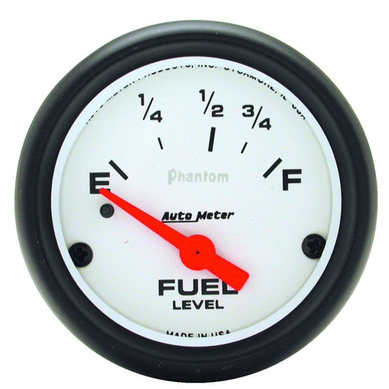 Autometer Phantom Fuel Level 2 5/8in 0 ohm to 90 ohm Electric Gauge 5814