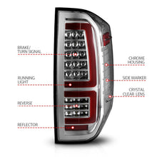 Load image into Gallery viewer, ANZO 2014-2021 Toyota Tundra LED Taillights Chrome Housing/Clear Lens - eliteracefab.com