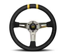 Load image into Gallery viewer, Momo MODDRIFT Steering Wheel 330 mm - Black Suede/Anth Spokes/2 Stripes - eliteracefab.com