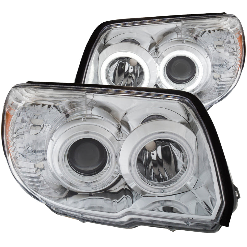 ANZO USA Toyota 4runner Projector Headlights W/ Halo Chrome; 2006-2009 - eliteracefab.com