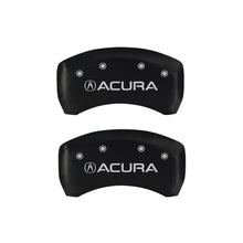 Load image into Gallery viewer, MGP 4 Caliper Covers Engraved Front &amp; Rear Acura Red finish silver ch - eliteracefab.com