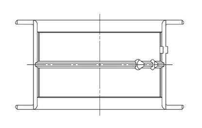 ACL 5M429HC-01 Chevy 265/283/302/327 .001 Oversized Main Bearing Set - CT-1 Coated