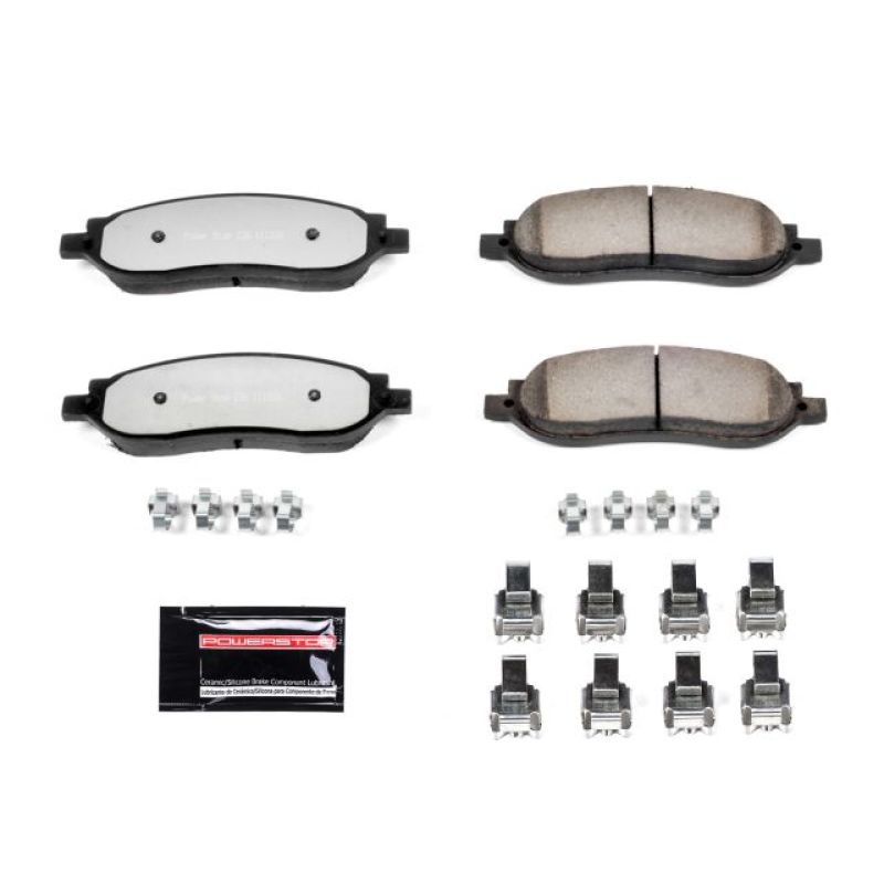 Power Stop 05-07 Ford F-250 Super Duty Rear Z36 Truck & Tow Brake Pads w/Hardware - eliteracefab.com