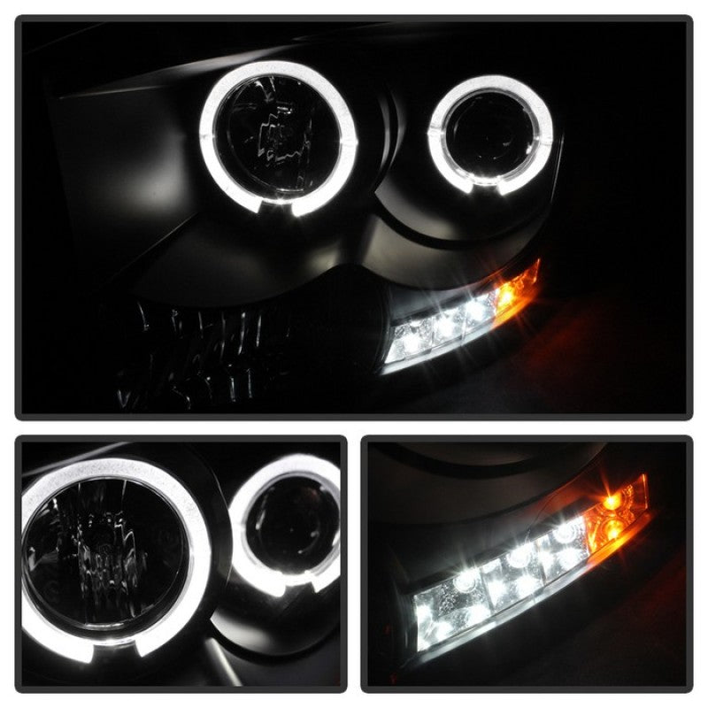 Spyder Dodge Ram 1500 06-08/Ram 2500 06-09 Projector Headlights LED Halo LED Blk PRO-YD-DR06-HL-BK - eliteracefab.com