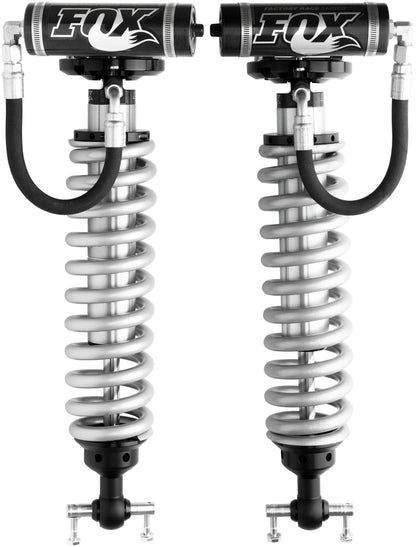 Fox 2007 Chevy 1500 4WD w/UCA 2.5 Factory Series 5.35in. R/R Coilover Shock Set - Black/Zinc - eliteracefab.com