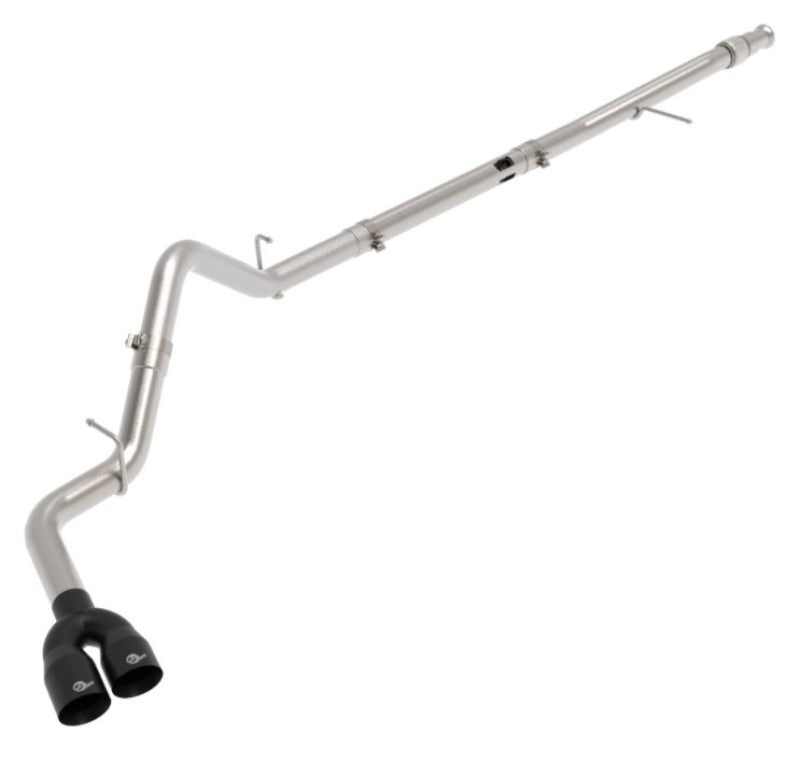 aFe Rebel XD Series 3in 304SS DPF-Back 20-21 GM Trucks L6-3.0L (td) LM2 - Dual Black Tip aFe