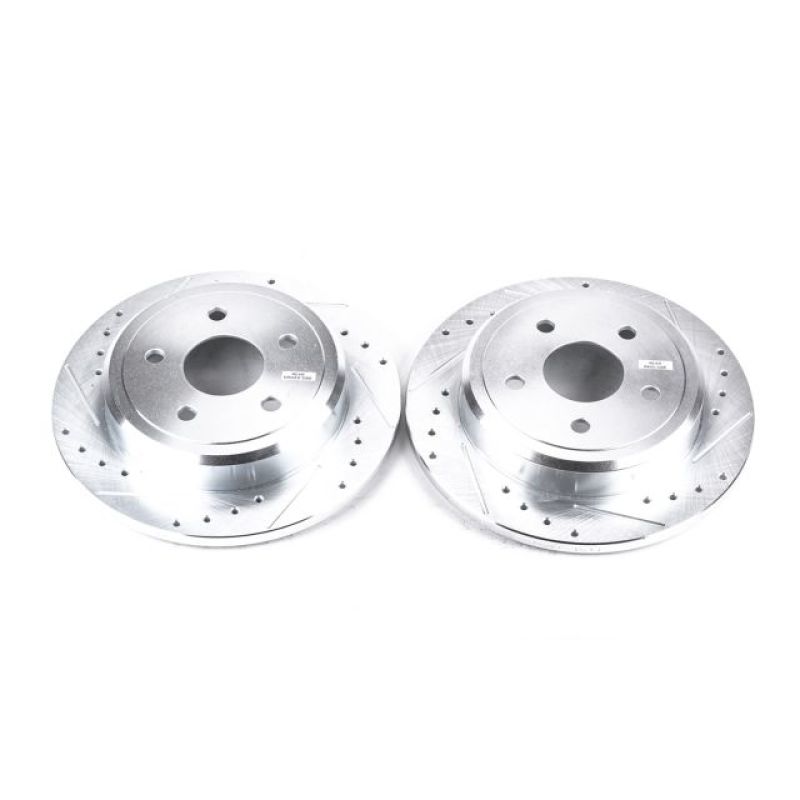 Power Stop 06-10 Jeep Commander Rear Evolution Drilled & Slotted Rotors - Pair - eliteracefab.com