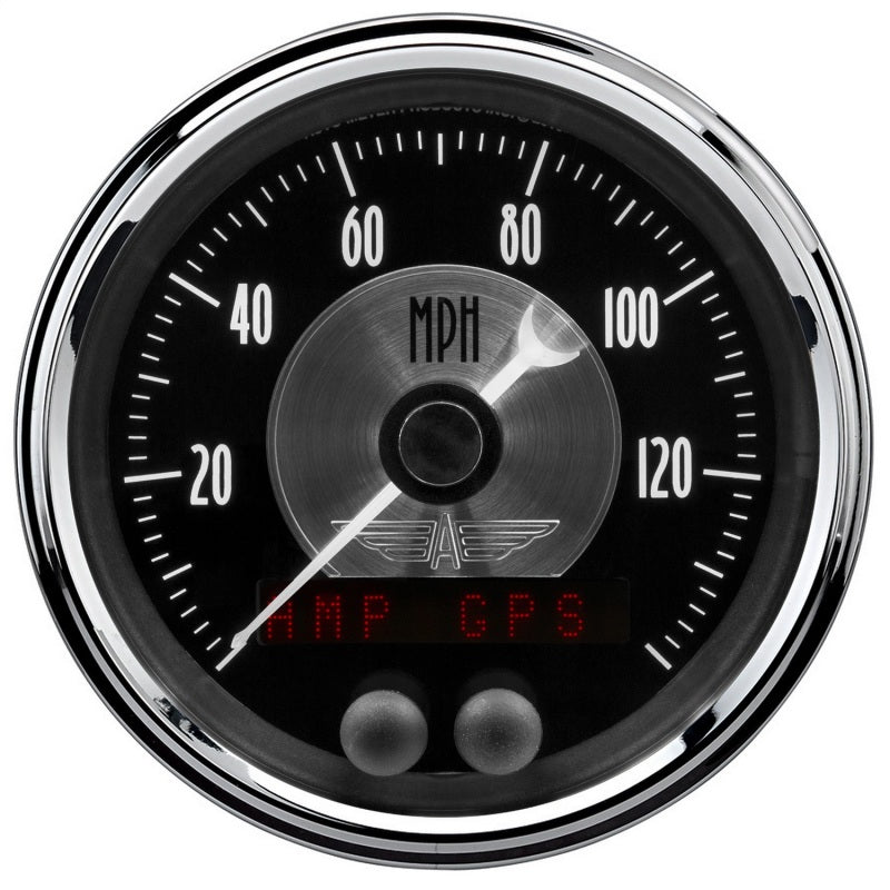 Autometer Prestige Series Black 3-3/8in Electrical 140mph 2080
