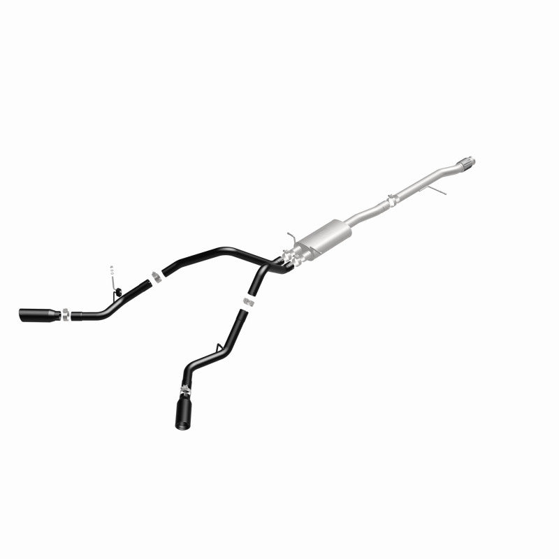 MagnaFlow SYS Cat-Back 3.5in Black Dual Split Rear Tips 14-15 Chevy Silverado/GMC Sierra 4.3L-5.3L Magnaflow