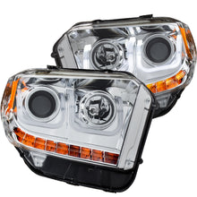 Load image into Gallery viewer, ANZO 2014-2015 Toyota Tundra Projector Headlights w/ U-Bar Chrome w/ DRL