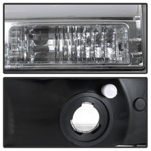 Load image into Gallery viewer, Spyder 99-04 Ford F-250 Super Duty Light Bar Projector Headlights - Chrome (PRO-YD-FF25099V2-LB-C) - eliteracefab.com