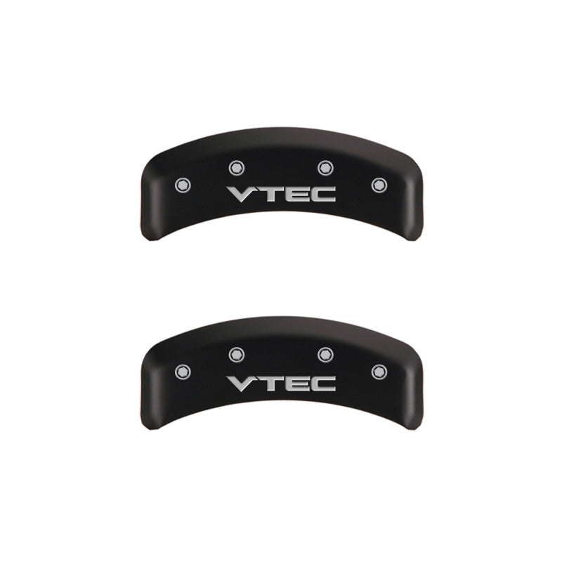 MGP 4 Caliper Covers Engraved Front & Rear Vtech Red finish silver ch MGP