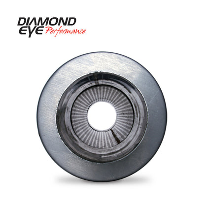 Diamond Eye MFLR 4inID SGL IN/SGL OUT 7inDIA X 20in BODY 27in LENGTH PERF SLOTTED ENDS 409 SS Diamond Eye Performance