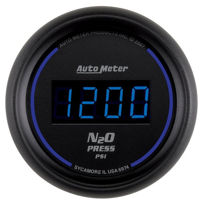 Autometer Ultra-Lite 2-1/16in 1600 PSI Digital Nitrous Pressure Gauge - Black 6974