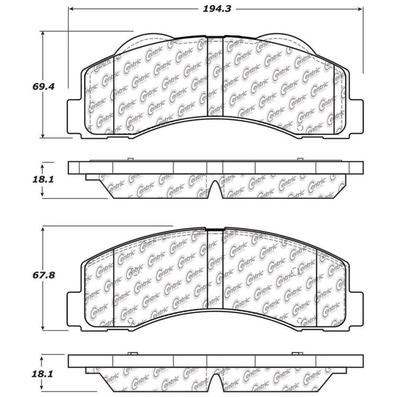 STOPTECH 10-14 FORD F-150 STREET PERFORMANCE FRONT BRAKE PADS, 308.14140 - eliteracefab.com