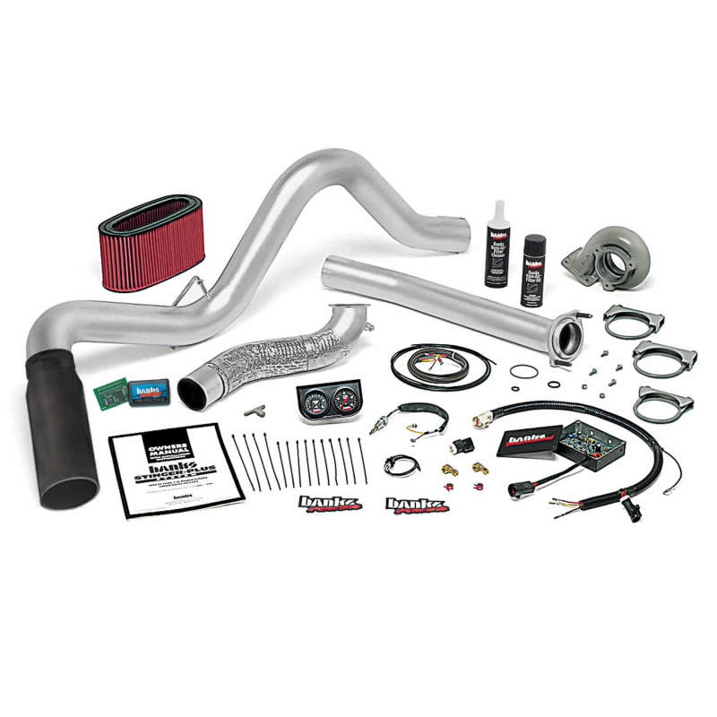 Banks Power 94-95.5 Ford 7.3L Man Stinger-Plus System  Single Exhaust Black
