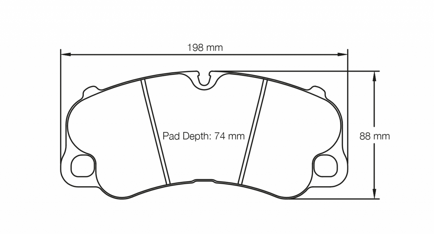 Pagid Porsche 991/992 Turbo, Cayman GT4, GT2, GT3, GT3-RS RSC1 Front Brake Pads PAGID Racing