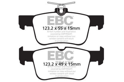 YellowStuff Rear Brake Pads - DP42160R EBC
