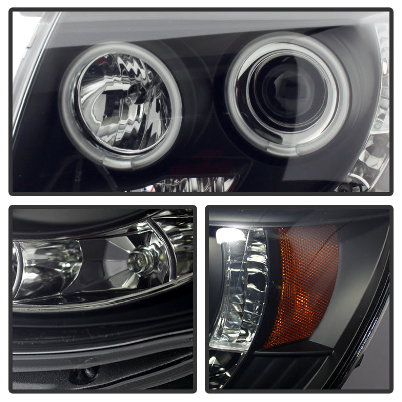 Spyder Toyota Tacoma 05-11 Projector Headlights CCFL Halo LED Blk Smke PRO-YD-TT05-CCFL-BSM - eliteracefab.com