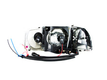 Load image into Gallery viewer, ANZO USA GMC Sierra Crystal Headlights W/ Halo &amp; Led Chrome; 1999-2006 - eliteracefab.com