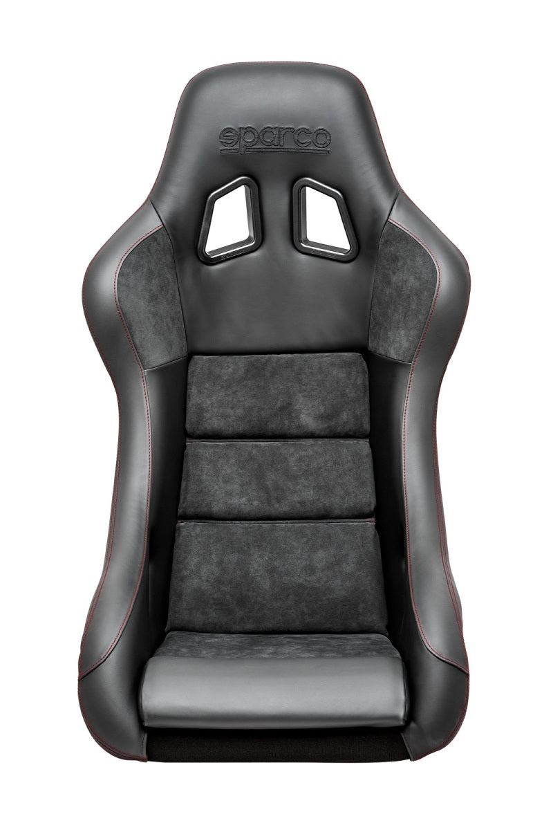 Sparco Seat QRT Performance Leather/Alcantara Black/Red - eliteracefab.com