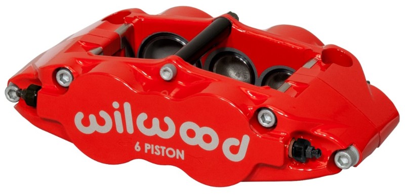 Wilwood Caliper-Narrow Superlite 6R-RH - Red 1.62/1.12/1.12in Pistons 1.10in Disc Wilwood