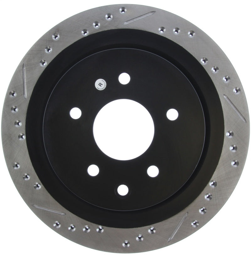 STOPTECH 06-07 350Z / 05-07 G35 / 06-07 G35X SPORTSTOP SLOTTED & DRILLED REAR RIGHT ROTOR, 127.42088R - eliteracefab.com