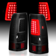 Load image into Gallery viewer, ANZO 1999-2002 Chevy Silverado 1500 LED Taillights Plank Style Black w/Smoke Lens - eliteracefab.com